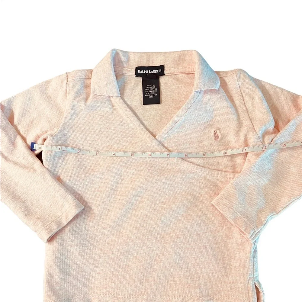 RALPH LAUREN GIRLS LIGHT PINK PULLOVER TOP SIZE 4T